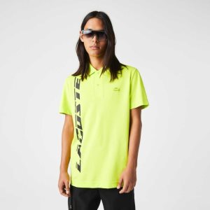 Lacoste Regular Fit Branded Pique Gula | USMBV-6053