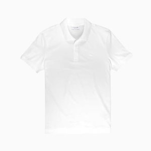 Lacoste Regular Fit Supple Bomull Vita | MTWVL-8512