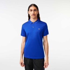 Lacoste Regular Fit Ultra Soft Bomull Jersey Blå | JRWON-0984