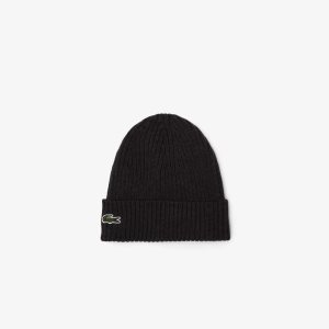 Lacoste Räfflad Ull Beanie Grå | WGLST-1483