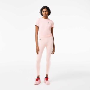 Lacoste SPORT 7/8 Length Recycled Polyester Leggings Rosa | XEYUD-8152