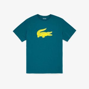 Lacoste SPORT Big Fit Andas Logo Gröna Gula | ICRYE-9540