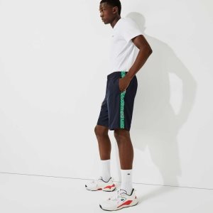 Lacoste SPORT Branded Side Bands Marinblå Blå Gröna | URWYJ-2019