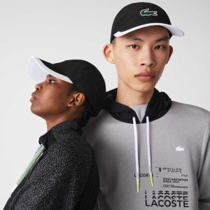 Lacoste SPORT Contrast Border Lätta Svarta Vita | NZBXW-5304