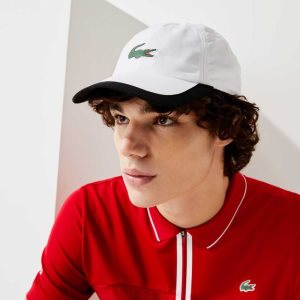 Lacoste SPORT Contrast Border Lätta Vita Svarta | IAWNG-6205