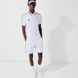 Lacoste SPORT French Open Edition Lätta Stretch Vita Marinblå Blå | SODAG-7096