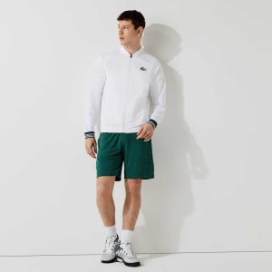 Lacoste SPORT Houndstooth Patterned Andas Gröna Vita | BNGFD-5794