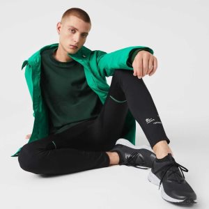 Lacoste SPORT Leggings Svarta Vita | UDLKE-6740