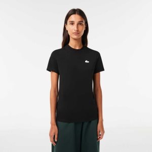 Lacoste SPORT Organic Bomull Jersey T-Shirt Svarta | DKSVF-6084