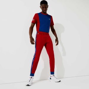 Lacoste SPORT Pique Jogging Röda Blå Vita | MSCDR-8154