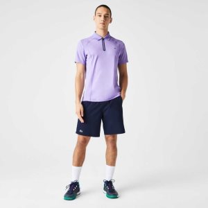 Lacoste SPORT Regular Fit Seamless Tennis Marinblå Blå | YXMCI-2013