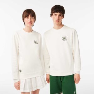 Lacoste SPORT Roland Garros Edition Organic Bomull Vita | JKDCY-2063