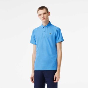 Lacoste SPORT Textured Andas Golf Blå | AQPDM-6587