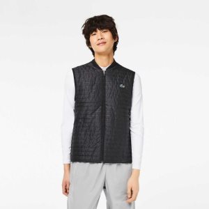 Lacoste SPORT Vadderad Reversible Vest Grå Svarta | EBGFS-5684