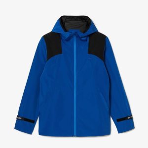 Lacoste SPORT Vattentäta Windbreaker Blå Svarta | LAGFQ-1506