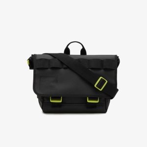 Lacoste Signature Print Vatten-Repellent Messenger Ljusgröna | TAWYB-0785