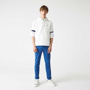 Lacoste Slim Fit Stretch Bomull Blå | LBWYU-3416