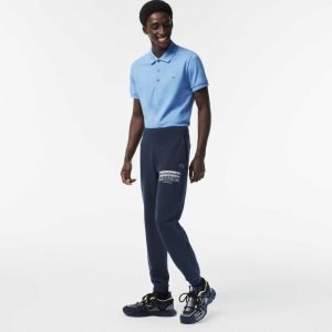 Lacoste Slim Fit Track Blå | OKCSJ-8705