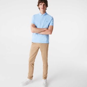 Lacoste Smart Paris Stretch Bomull Blå | FYQXV-3506