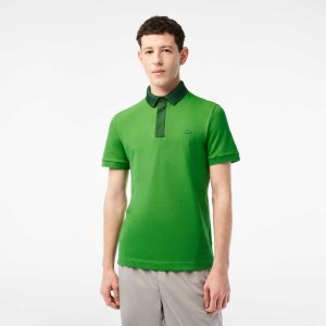 Lacoste Smart Paris with cotton Petit Pique Gröna | TFLOX-8456