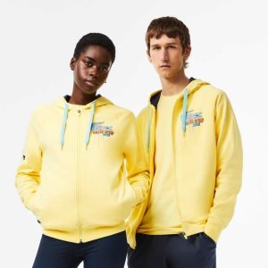 Lacoste Sport Miami Open Edition Hoodie Gula | NVXOC-7830