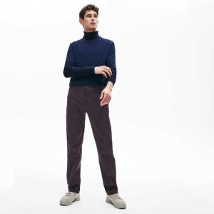 Lacoste Stretch Bomull Chino Marinblå Blå | KTZNC-5982