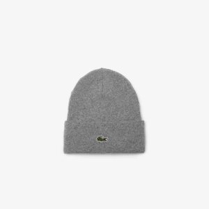 Lacoste Ull Beanie Grå | RLVZH-6150