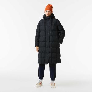 Lacoste Vatten-Repellent Long Svarta | YAMCG-1472