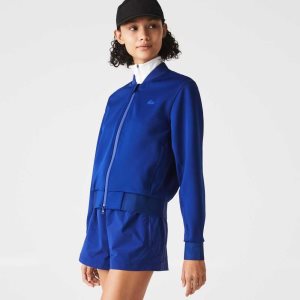 Lacoste Zip-Up Teddy Blå | BDVCJ-5321