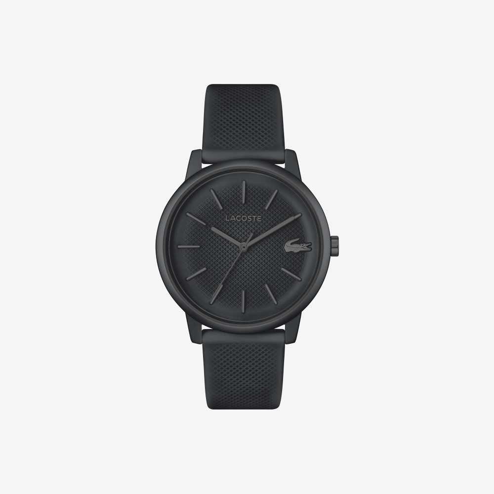 Lacoste 12.12 Move 3 Hands Black Silikon Svarta | KASZC-5139