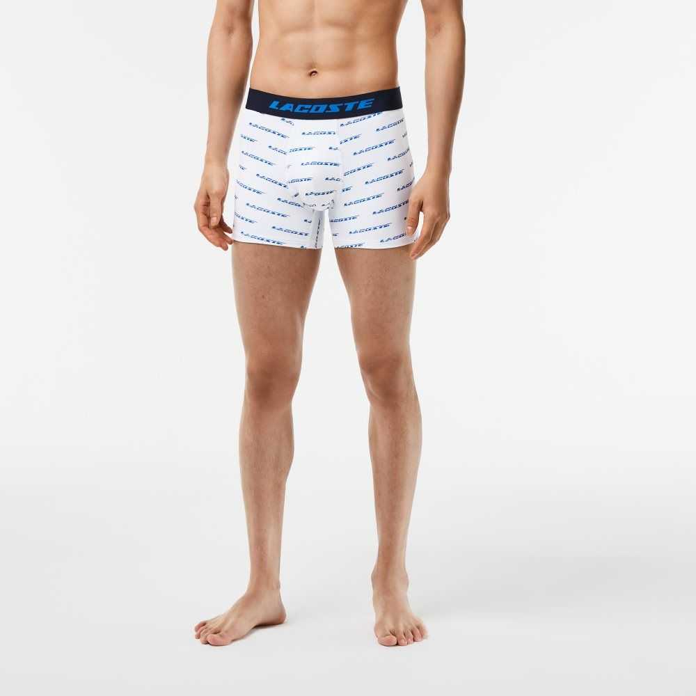 Lacoste 3-Pack Microfiber Print Trunks Olika Färger | OVRLD-5182