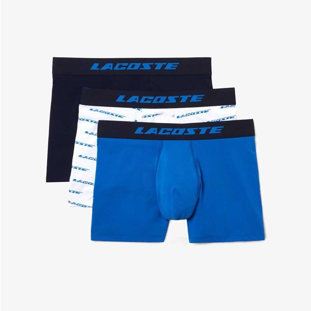 Lacoste 3-Pack Microfiber Print Trunks Olika Färger | OVRLD-5182