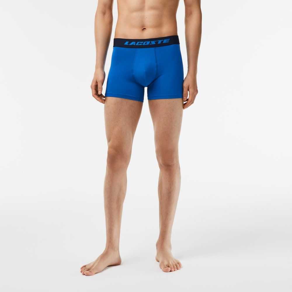 Lacoste 3-Pack Microfiber Print Trunks Olika Färger | OVRLD-5182