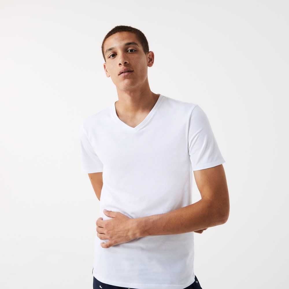 Lacoste 3-Pack of Plain T-Shirts Vita | NDVXI-8195