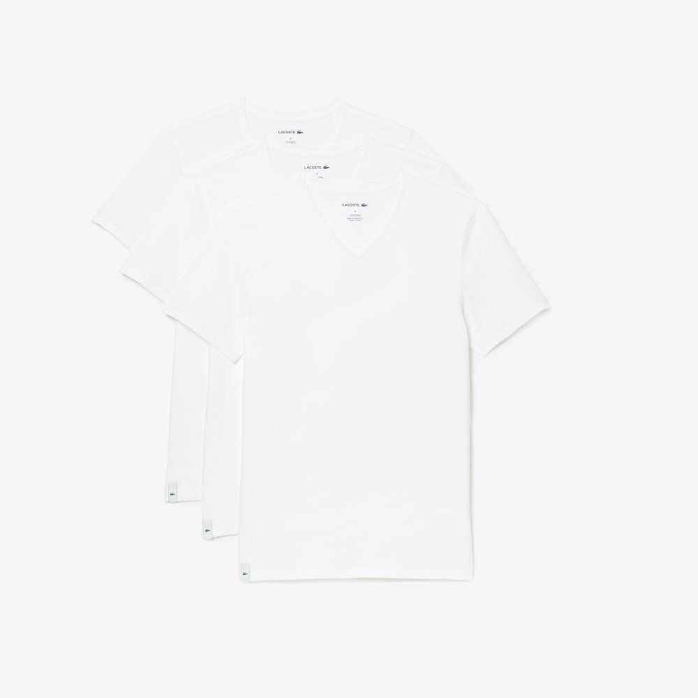 Lacoste 3-Pack of Plain T-Shirts Vita | NDVXI-8195