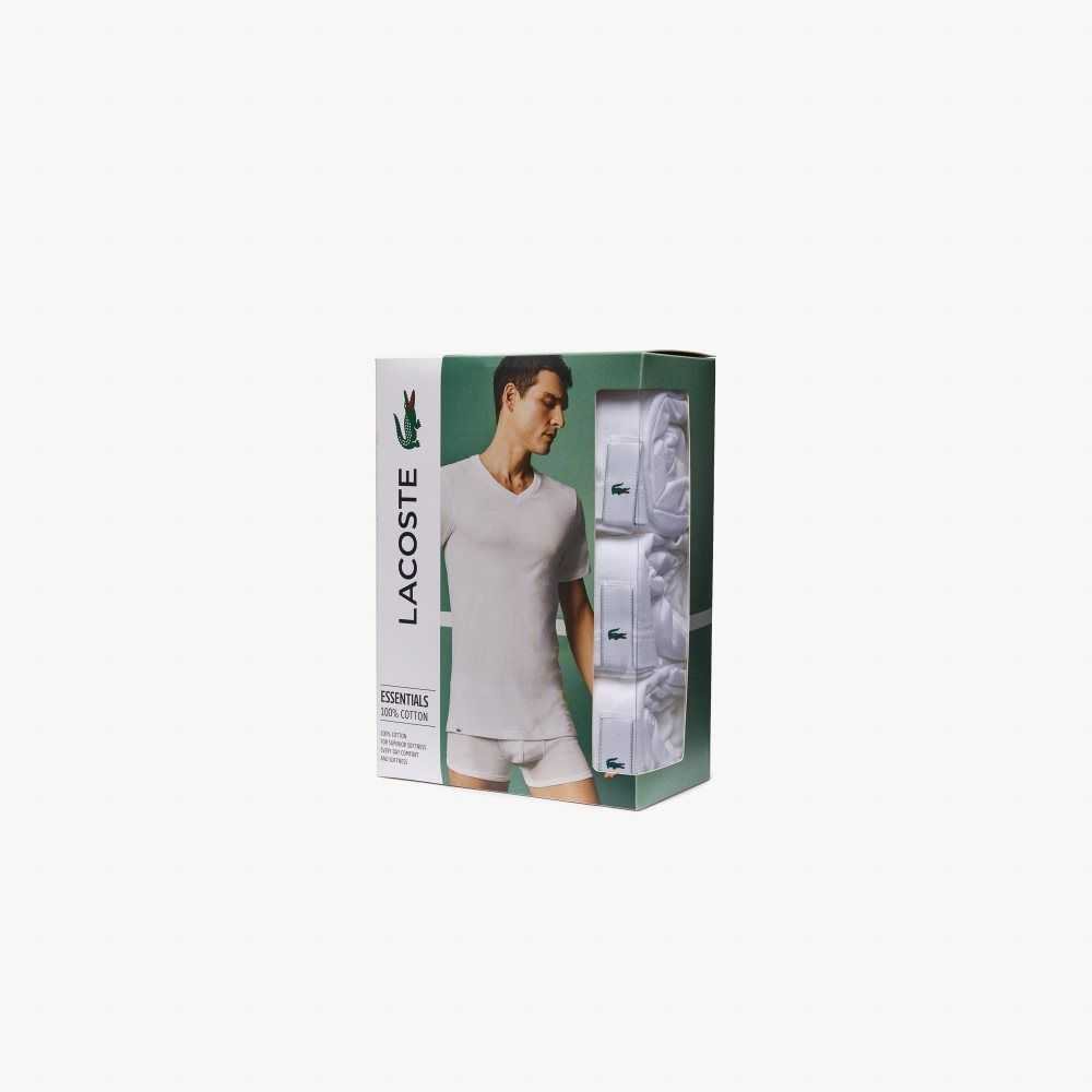 Lacoste 3-Pack of Plain T-Shirts Vita | NDVXI-8195