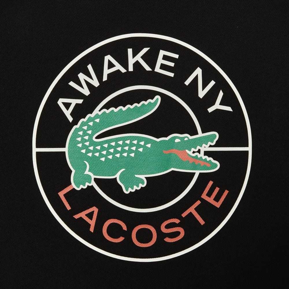 Lacoste AWAKE NY Color-block Bomull Pique Svarta | JADOH-0749