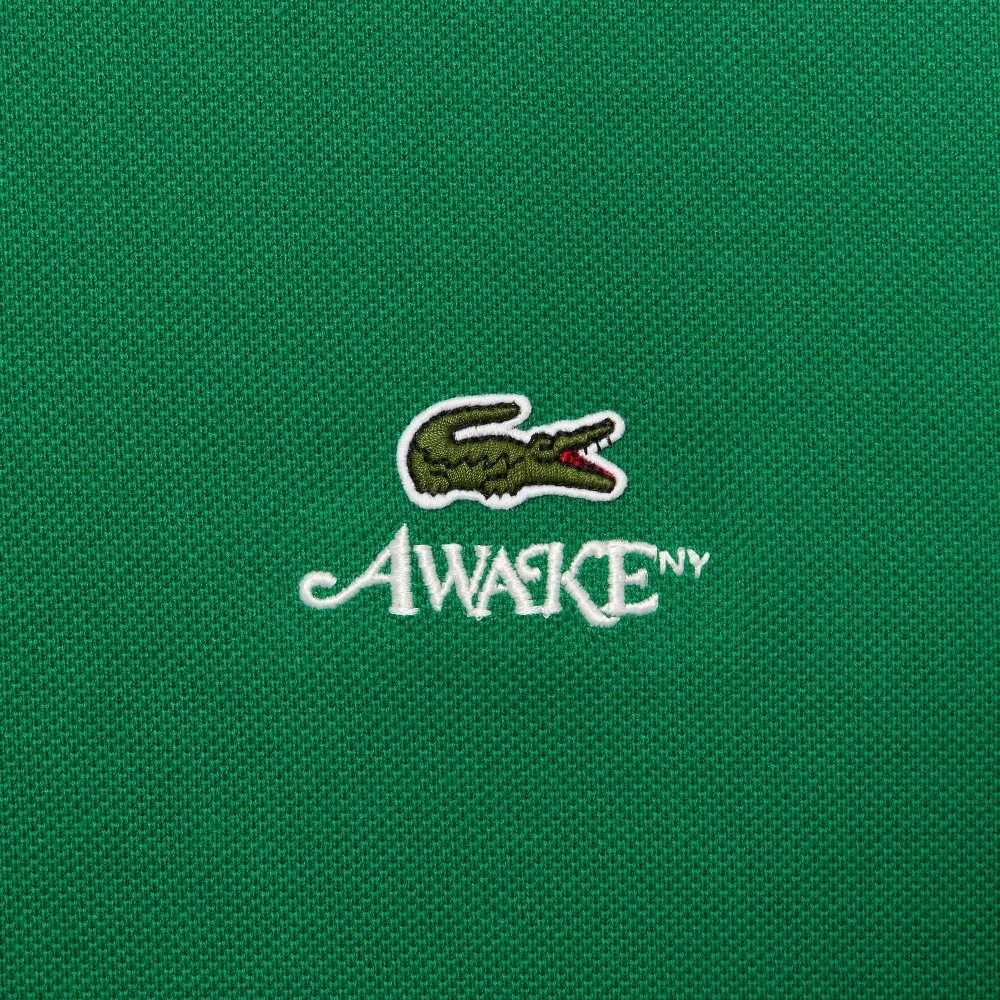 Lacoste AWAKE NY Logo Bomull Pique Gröna | RGUWZ-2893