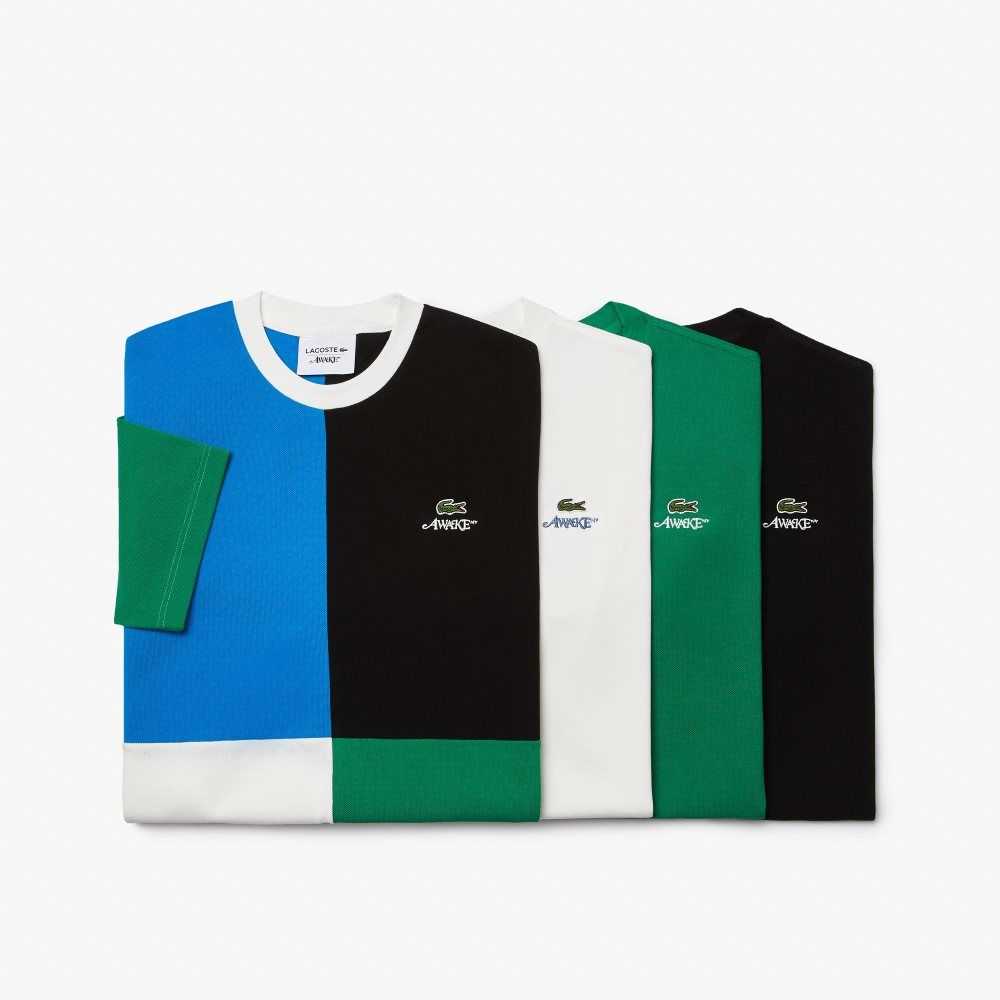 Lacoste AWAKE NY Logo Bomull Pique Gröna | RGUWZ-2893