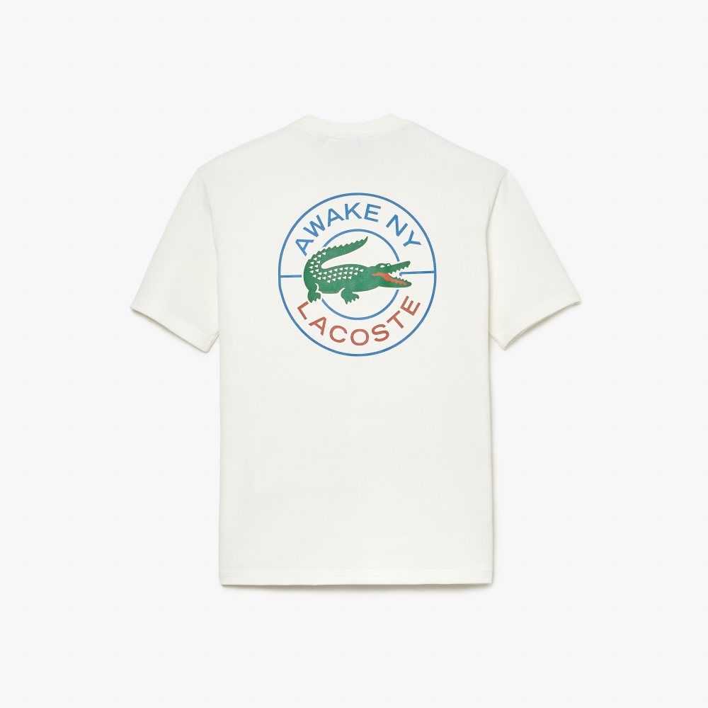 Lacoste AWAKE NY Logo Bomull Pique Vita | UFOBN-7643