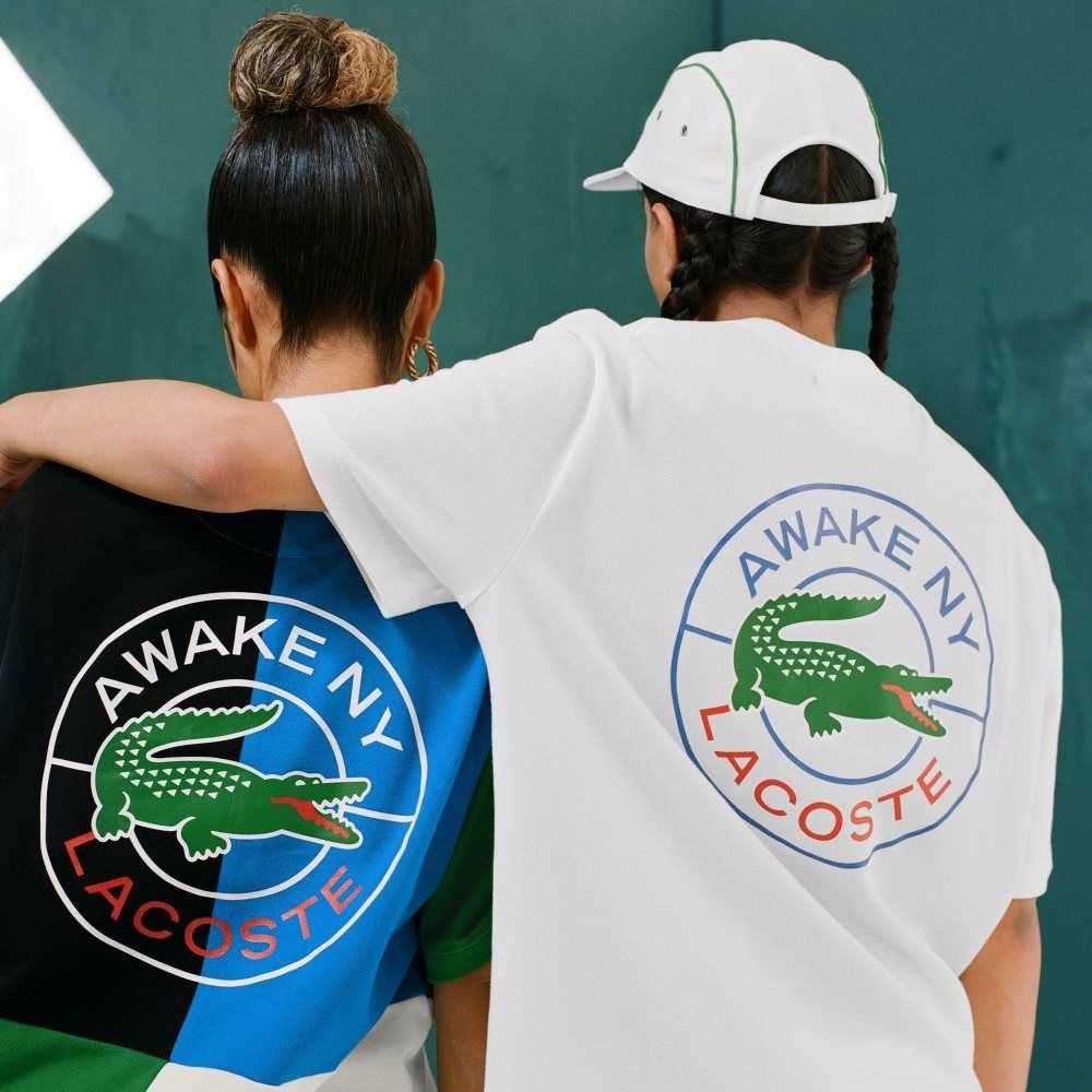 Lacoste AWAKE NY Logo Bomull Pique Vita | UFOBN-7643