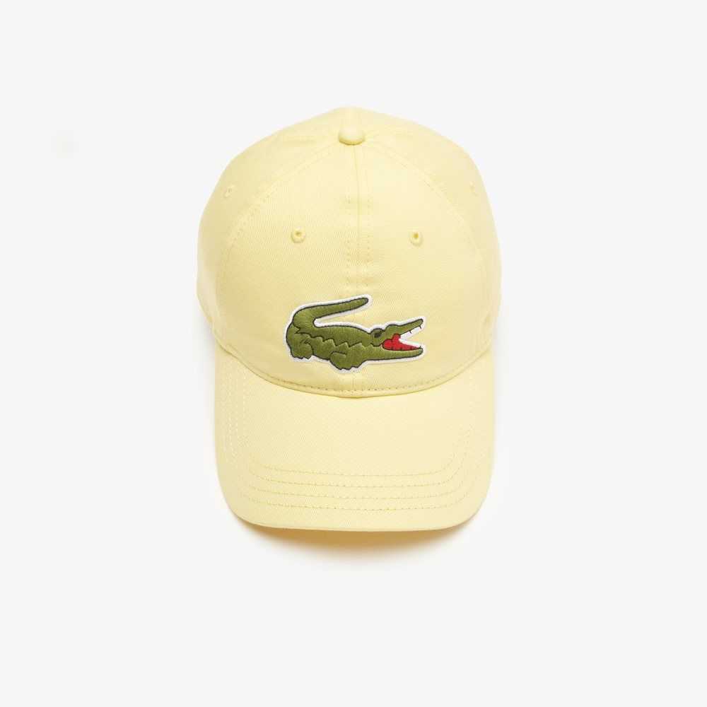 Lacoste Adjustable Organic Bomull Twill Gula | BTRSH-8596