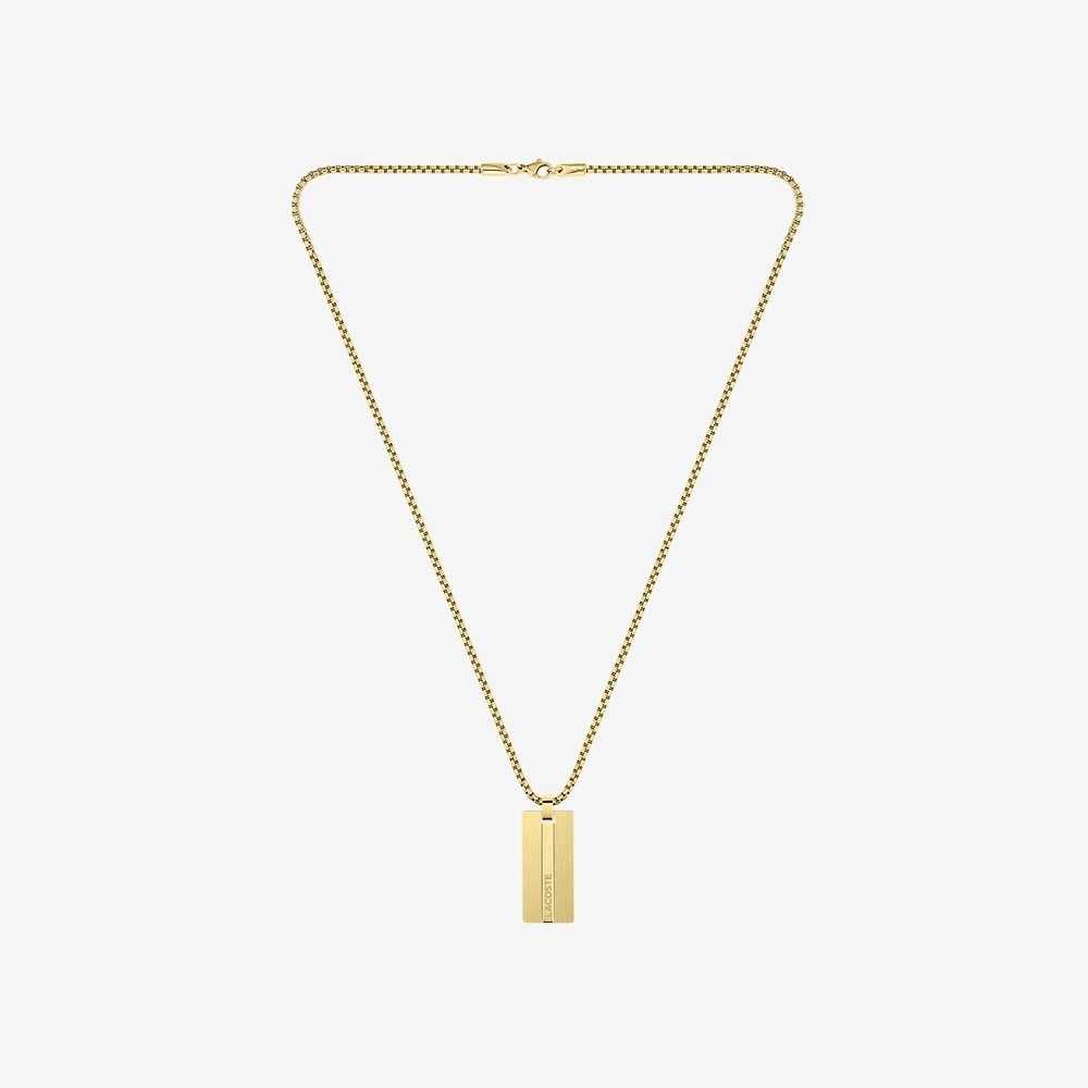 Lacoste Adventurer Necklace Gula Guld | ZXFPN-6350