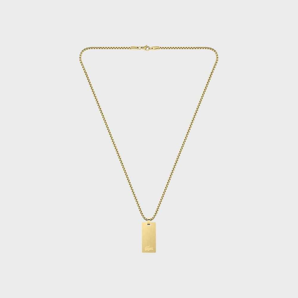 Lacoste Adventurer Necklace Gula Guld | ZXFPN-6350