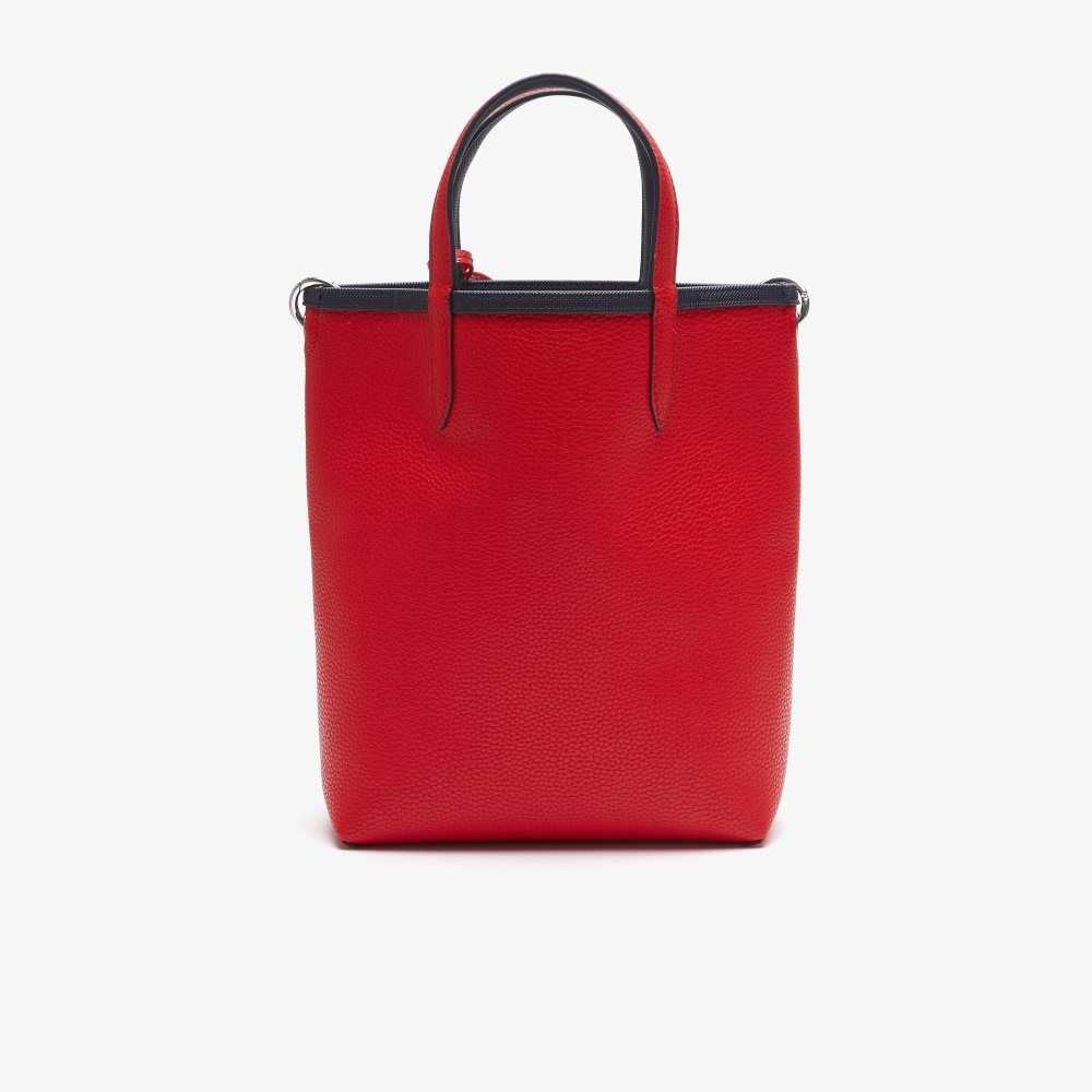 Lacoste Anna Reversible Coated Canvas Tote Bag Blå Mörkröda | ZCEOR-7896