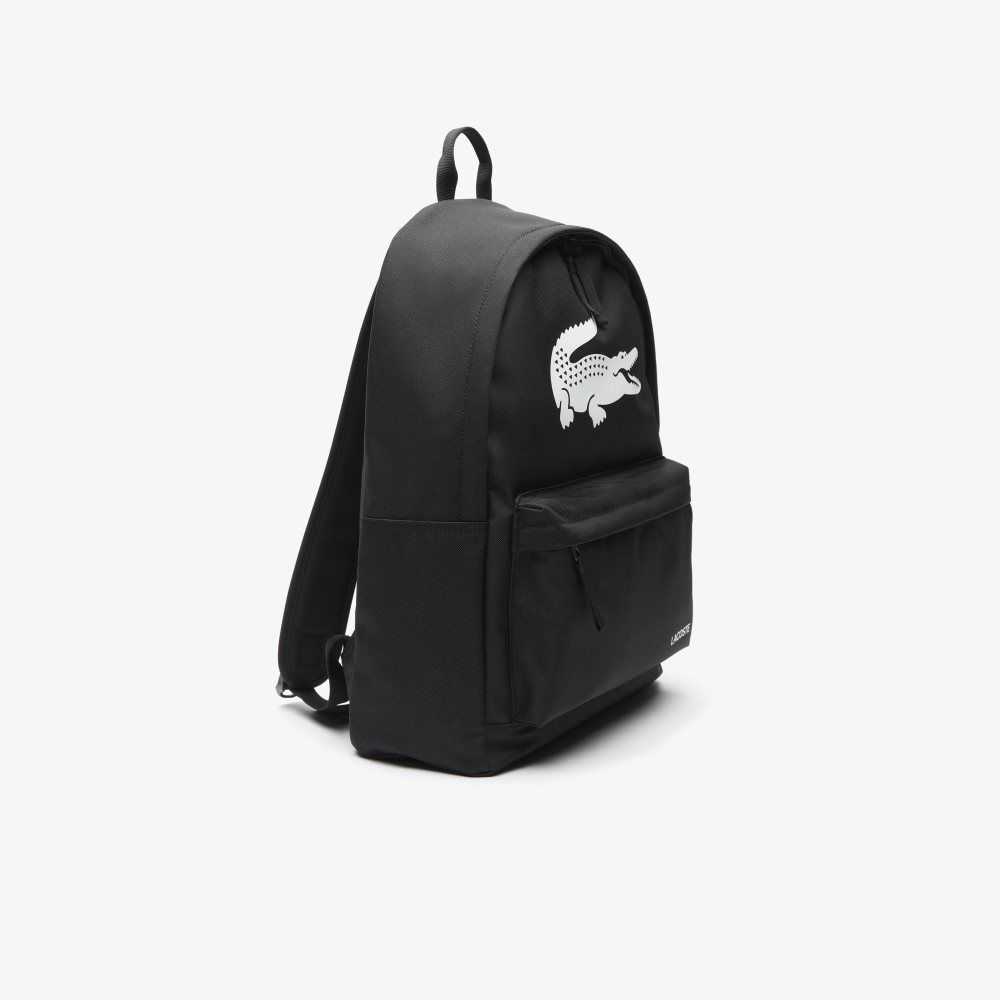 Lacoste Backpack with Laptop Pocket Svarta | FYPLT-4629