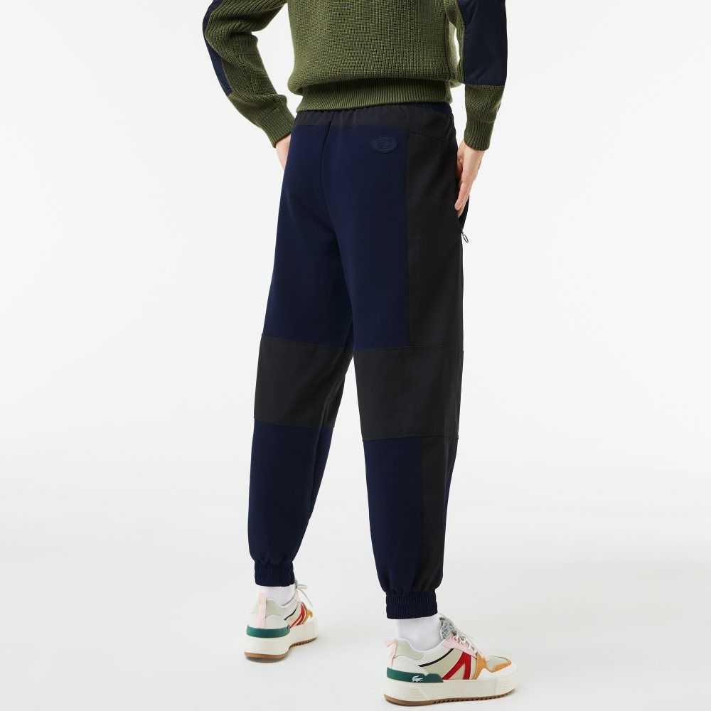 Lacoste Badge Colorblock Trackpants Marinblå Blå Svarta | GAUHT-3726