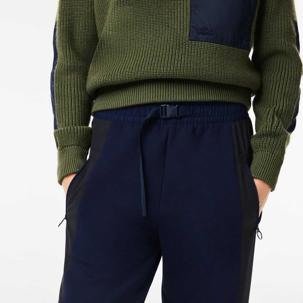 Lacoste Badge Colorblock Trackpants Marinblå Blå Svarta | GAUHT-3726