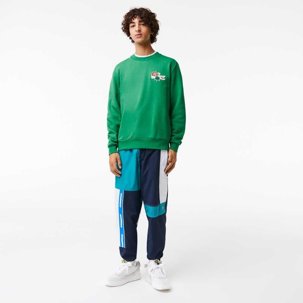 Lacoste Badge Organic Bomull Gröna | VLGKI-6905