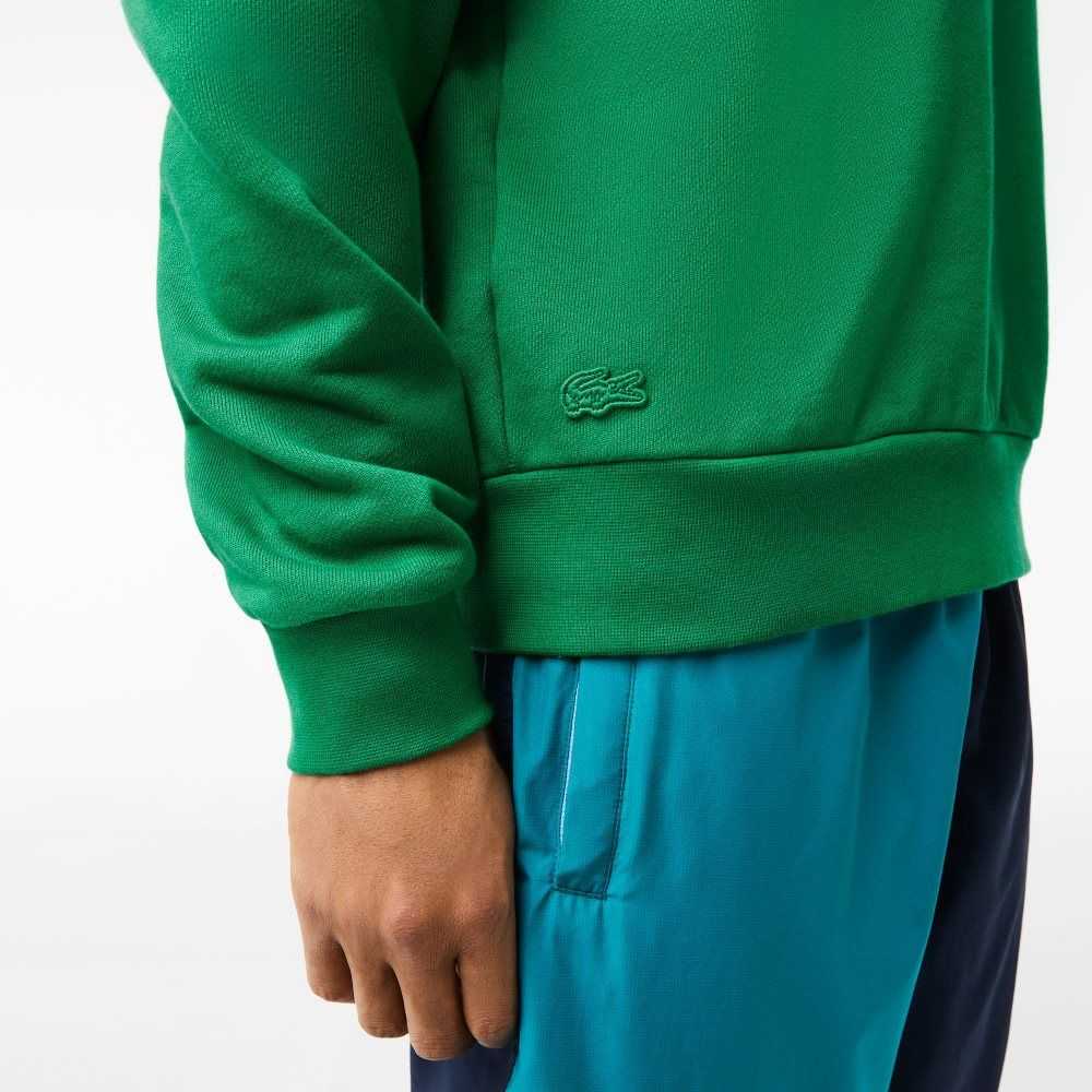 Lacoste Badge Organic Bomull Gröna | VLGKI-6905